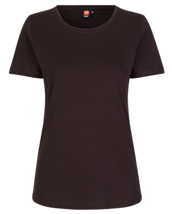 Mørk Bordeaux Interlock Dame Shirt - Id T-shirts  - 5709245947082