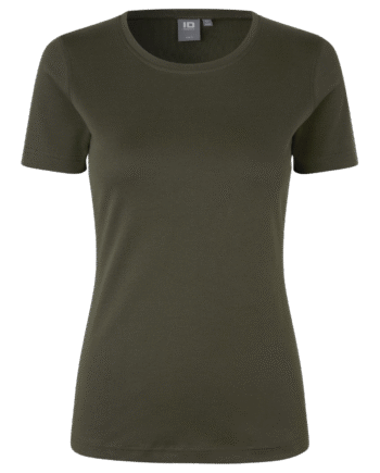 Oliven Interlock Dame Shirt - Id T-shirts  - 5708302035618