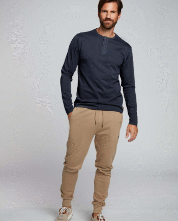 Grøn Bedford Long Sleeve Shirt - Mcs T-shirts  - 5711704402865