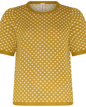 Gul Skovhuus Kvinde Shirt Strik Corn Yellow - Skovhuus T-shirts  - 5711419370435