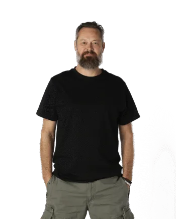 Sort Molecule Shirt Logo Black Black - Molecule T-shirts  - 5740032906417