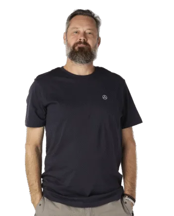 Navy Molecule Shirt Logo - Molecule T-shirts  - 5740032906905