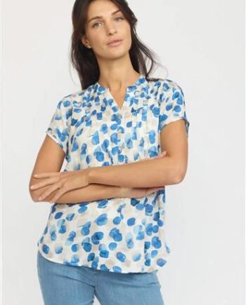 Blå Biz Bluse Blue - 2 Biz T-shirts  - 5715065197767