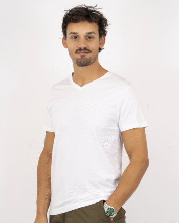 Hvid Nero Kiko Herre Shirt Bright White - Nero T-shirts  - 5712985391305