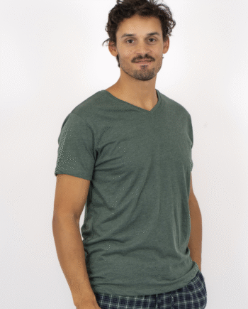 Grøn Nero Kiko Herre Shirt Dark Green - Nero T-shirts  - 5712985391787