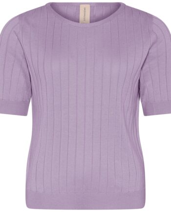 Violet Lilac Skovhuus Kvinde Shirt Strik - Skovhuus T-shirts  - 5711419429287
