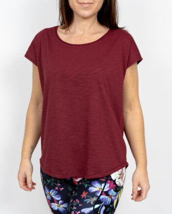 Marley Relaxed Bordeaux Shirt - Utg T-shirts  - 4944196167566