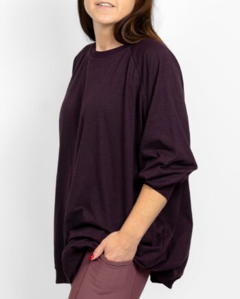 Marley Relaxed Deep Plum Shirt - Utg T-shirts  - 5740038332692