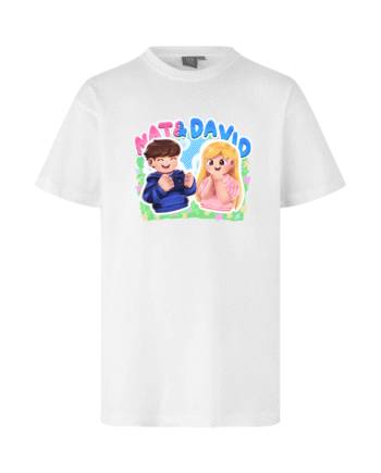 Hvid Natampdavid Tee - Nat&david T-shirts