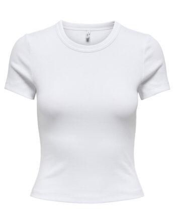 Hvid Only Shirt Val Bright White - Only T-shirts  - 5715674053607, 57158