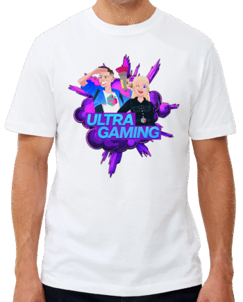 Hvid Ultra Gaming Tee - Ultra Gaming T-shirts