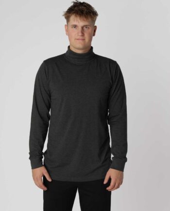 Turtleneck Shirt Classic Antracit - Hiddentrend T-shirts  - 0000210010300