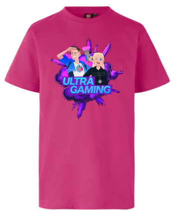 Ultra Gaming Tee Lyserød - Ultra Gaming T-shirts