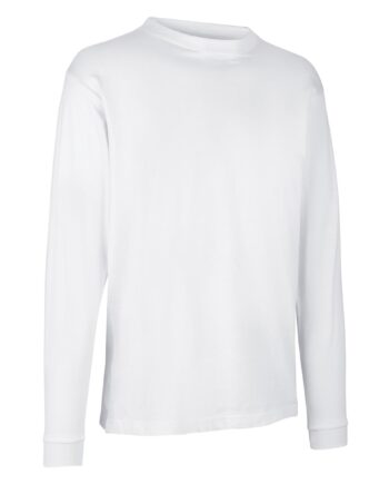 Hvid Pro Wear Langærmet Shirt - Id T-shirts  - 5709245157931