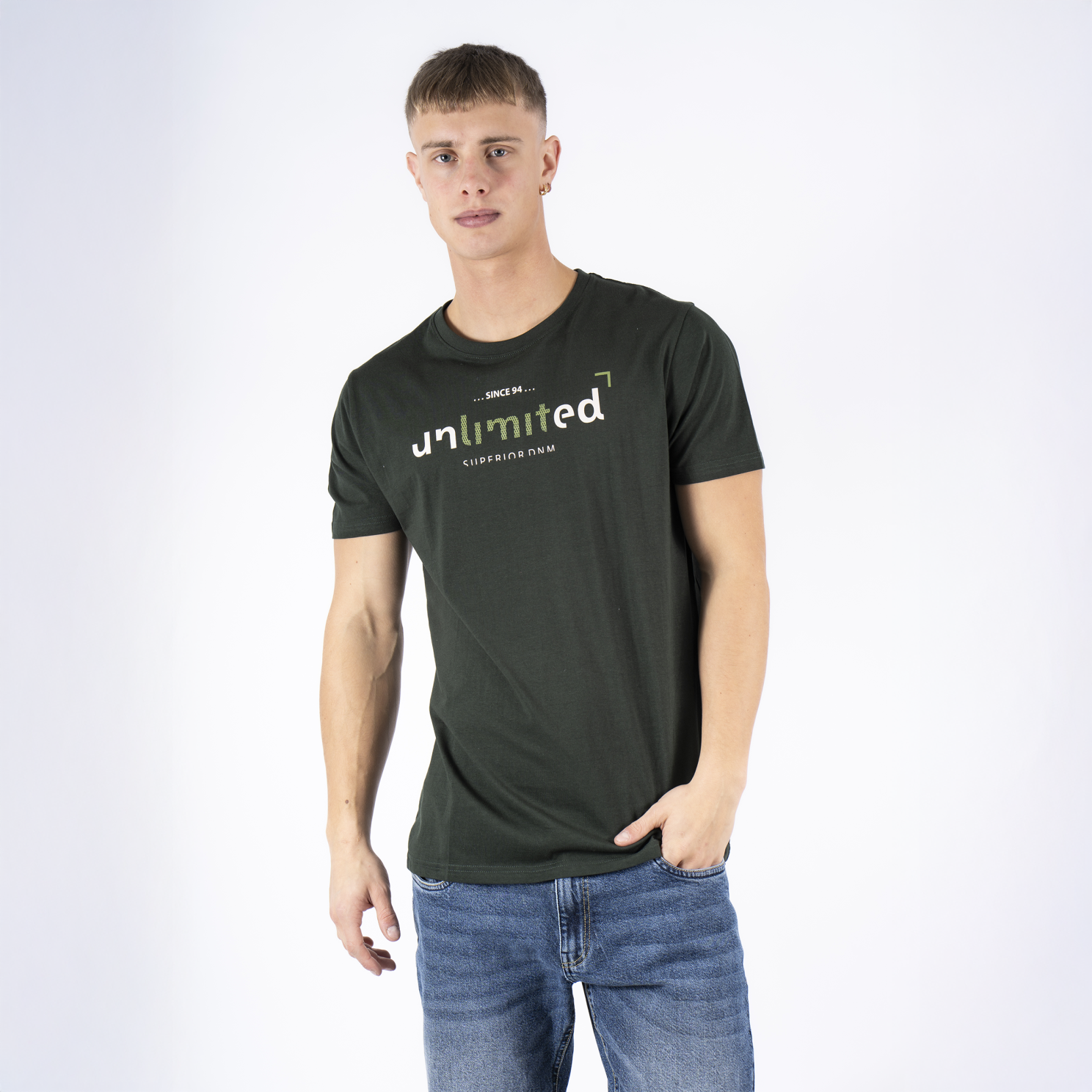 Grøn Marcus Win Herre Shirt Deep Green - Marcus T-shirts - 5715394548537