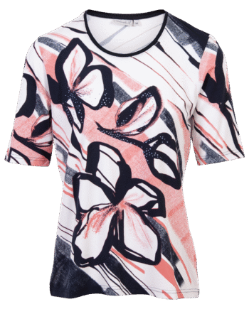Rot Gabriella Dame Shirt Plus Size - Gabriella K. T-shirts
