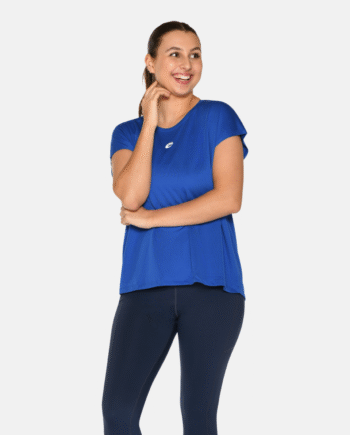 Cobalt Zebdia Dame Trænings Tee Shirt - Zebdia T-shirts  - 5708247617061