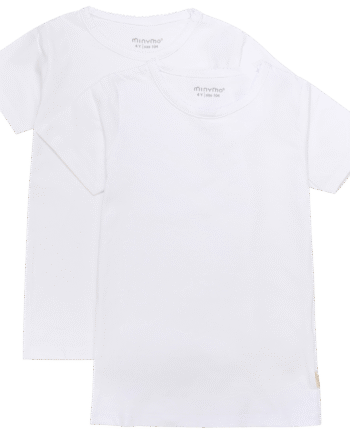 Hvid Minymo Børne Shirt White 116 - Minymo T-shirts  - 5712672692333