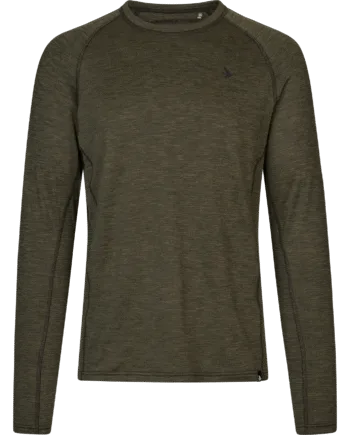 Seeland Peak Shirt Military Olive Melange - Seeland T-shirts  - 5714733674715