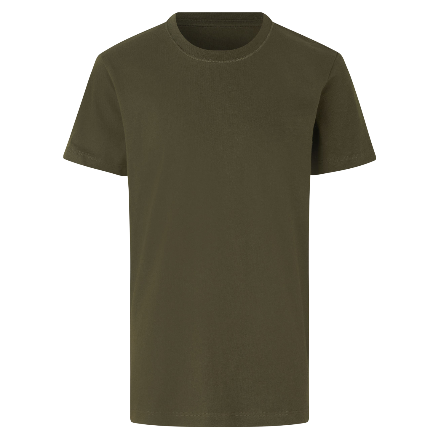 Oliven Børne Shirt økologisk Bomuld - Id T-shirts - 5709245961903