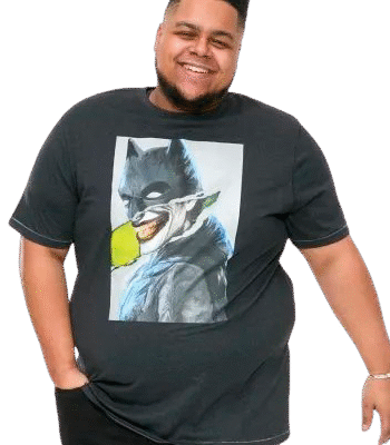 Sort D5555 Martin Herre Shirt Black Marl - D5555 T-shirts  - 5715066009878