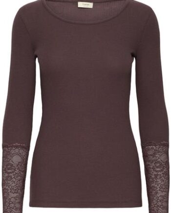 Blommefarvet Fransa Bluse Fudge - Fransa T-shirts  - 5715750216247