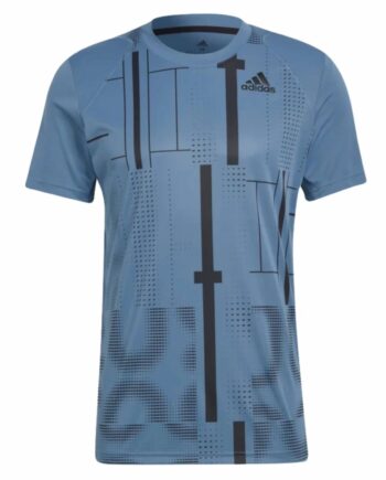 Adidas Club Graph Shirt Blå - Adidas T-shirts  - 4065423090041