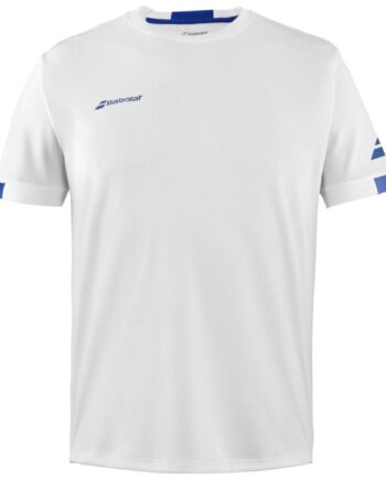 Hvid Babolat Play Crew Neck Neck Tee White - Babolat T-shirts  - 3324922117422