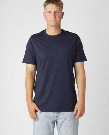 Classic Fitted Shirt Navy - Hiddentrend T-shirts  - 0000040020202