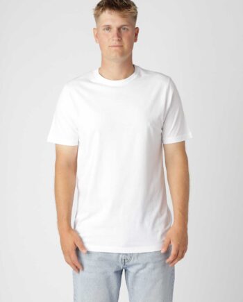 Hvid Classic Fitted Shirt - Hiddentrend T-shirts  - 0000040020502