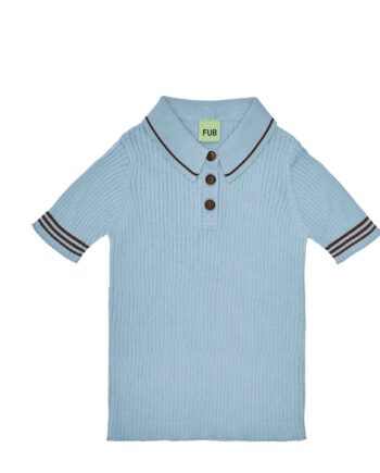 Lyseblå Fub Polo Kortærmet - Fub T-shirts