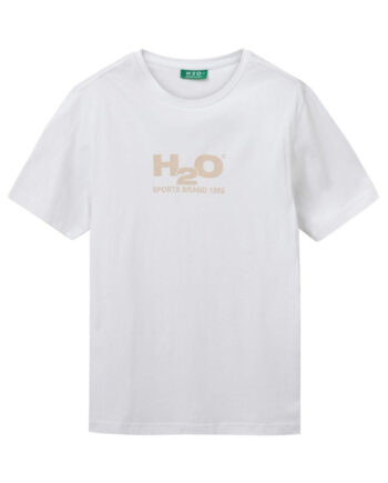 Hvid H2o Shirt Logo White Chalk - H2o T-shirts  - 5711891358457