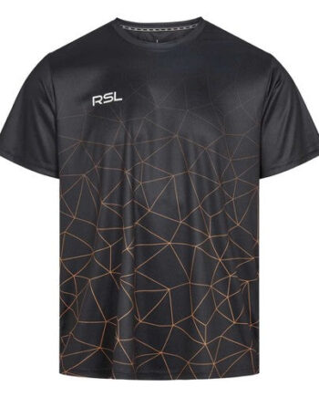 Rsl Ian Shirt Sort Guld - Rsl T-shirts  - 5707652254748