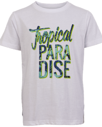 Hvid Drenge Shirt Bright White 134 140 - N.o.h.r. T-shirts  - 5712985496475