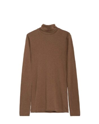 Brun Serendipity Rullekrave Bluse - T-shirts