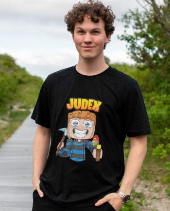 Sort Judex Miner Tee - Judex T-shirts