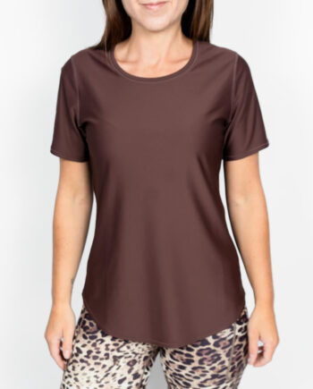 Vigga Fitted Brown Shirt - Huabo T-shirts  - 5740038318993
