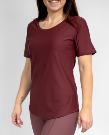 Vigga Fitted Deep Bordeaux Shirt - Huabo T-shirts  - 5740038329180