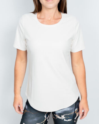 Hvid Vigga Fitted Off White Shirt - Huabo T-shirts  - 5740038319907