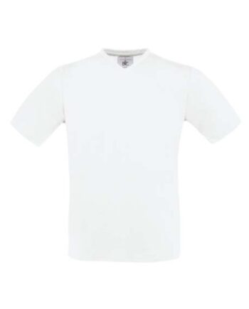 Hvid Amp Exact Tee Shirt Med Hals Til Herre - B&c Exact T-shirts  - 9766172117960