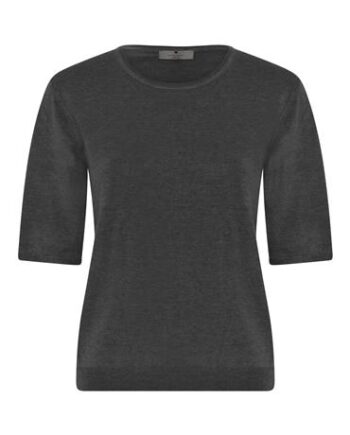 Grå Lundgaard Strik Mørke Melange - Lundgaard T-shirts  - 5713270277847