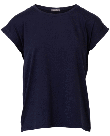 Navy Zbyz Dame Shirt Plus Size - Zbyz T-shirts  - 5714470220732