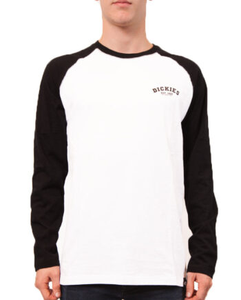 Sort Dickies Baseball Langærmet Shirt - Dickies T-shirts  - 5025540408845