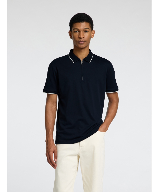 Sort Selected Kortærmet Sports Polo Til Herre - Selected T-shirts - 5715610579192